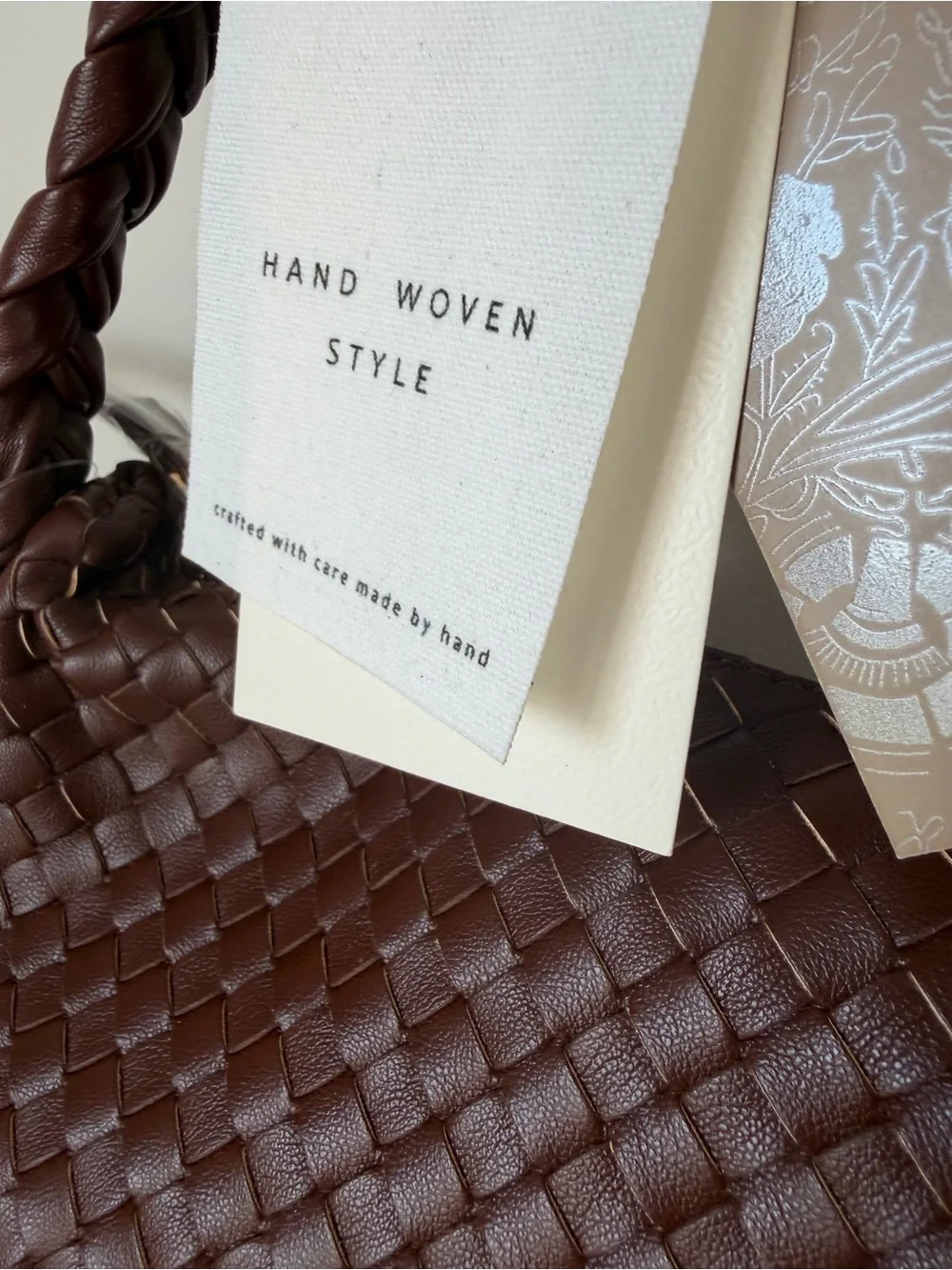 Antik Kraft Brown Braided Shoulder Bag